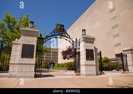 WASHINGTON, DC, Stati Uniti d'America - Professori cancello alla George Washington University. Foto Stock