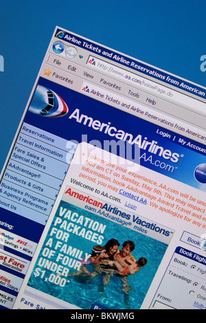 American Airline AA schermata Viaggio marchio logo Foto Stock