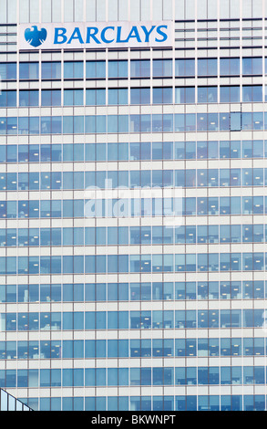 Barclays Bank Building, Canary Wharf, Londra Foto Stock