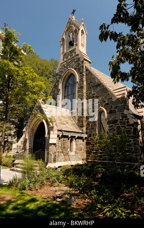 Fotografia di stock della Chiesa della Nuova Gerusalemme (Swedenborgian), Harvard Square, Cambridge, Massachusetts, STATI UNITI D'AMERICA Foto Stock