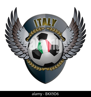 Calcio italiano palla con il CREST Foto Stock