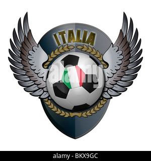 Calcio italiano palla con il CREST Foto Stock