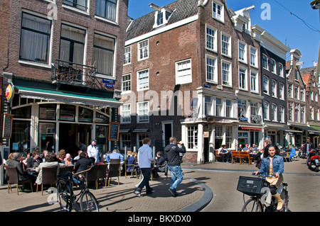 Nieuwmarkt Amsterdam Cafe cafe ristorante bar pub Paesi Bassi Foto Stock