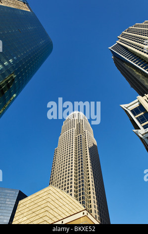 Bank of America edificio nel centro cittadino di Charlotte, Carolina del Nord Foto Stock