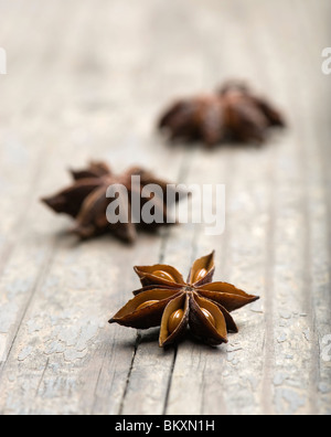 Anice stellato (Illicium verum) Foto Stock