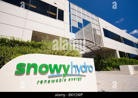 Snowy Hydro edifici di Cooma Aeroporto, Australia. Foto Stock