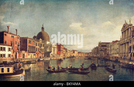 Una vista sul Grand Canal, Venezia Foto Stock