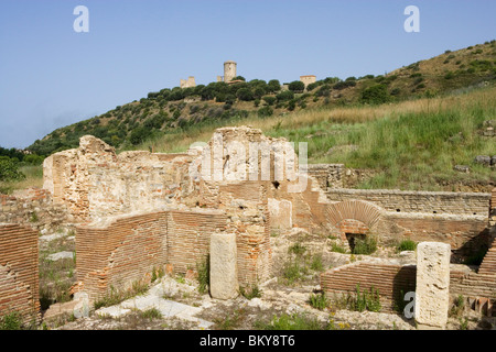 Sito archeologico e le rovine di Velia, Elea, Campania, Italia Foto Stock