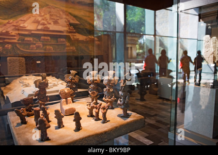 Museo Nazionale di Antropologia, il Museo Nacional de Antropologia, Città del Messico, Messico D.F., Messico Foto Stock