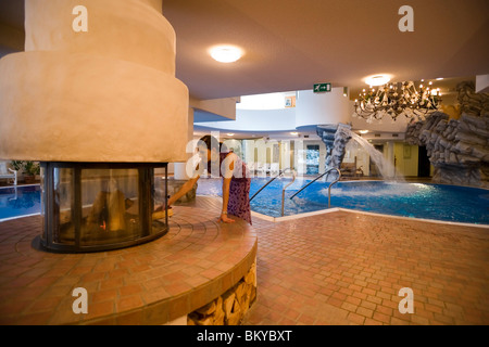 Wellness Bereich, Hotel Ferienart, 5 Sterne, Saas fee, Vallese, Svizzera Foto Stock