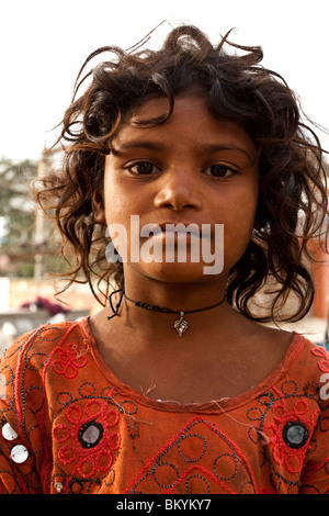 Bambini senzatetto in India Foto Stock