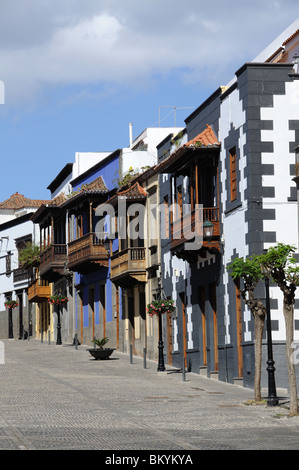 Street nella città storica tero, Gran Canaria, Spagna Foto Stock