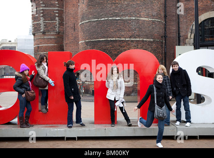 Mi segno di Amsterdam, il quartiere Jordaan Amsterdam, Paesi Bassi Foto Stock