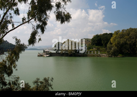 Embalse de Guadalhorce, Andalusia. Un grande serbatoio che alimenta la Costa del Sol Foto Stock