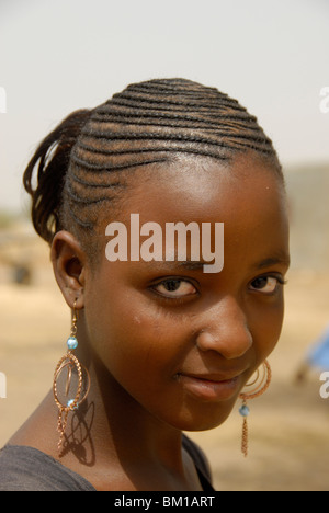 Peul giovane donna, Repubblica del Senegal, Africa Foto Stock