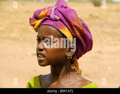 Peul giovane donna, Repubblica del Senegal, Africa Foto Stock