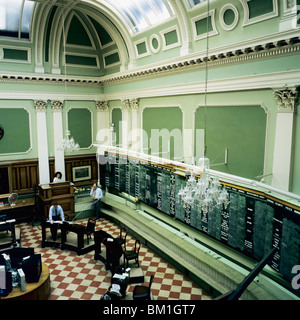 Vintage trading floor, Ex Stock Exchange, Dublino, Irlanda, Europa, Foto Stock