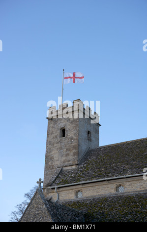 Chiesa di Santa Maria, Swinbrook, Oxfordshire, Inghilterra Foto Stock