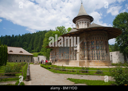 Monastero di Voronet, Sito Patrimonio Mondiale dell'UNESCO, Bucovina, Romania, Europa Foto Stock