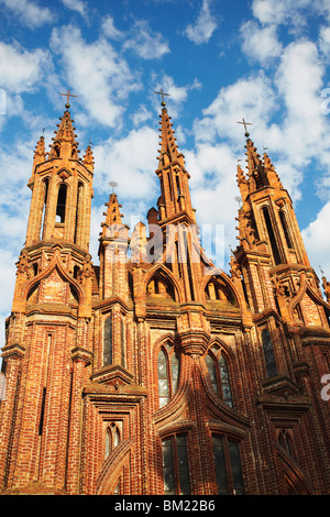 La St Anne's Church, Vilnius, Lituania, paesi baltici, Europa Foto Stock