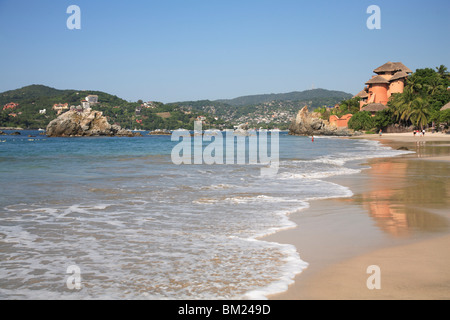 Playa La Ropa, Oceano Pacifico, Zihuatanejo, Guerrero membro, Messico, America del Nord Foto Stock