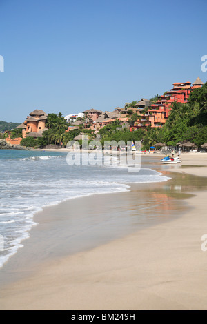 Playa La Ropa, Oceano Pacifico, Zihuatanejo, Guerrero membro, Messico, America del Nord Foto Stock