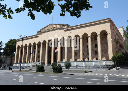 Il palazzo del parlamento della Georgia nella città capitale Tbilisi in Georgia. Foto Stock