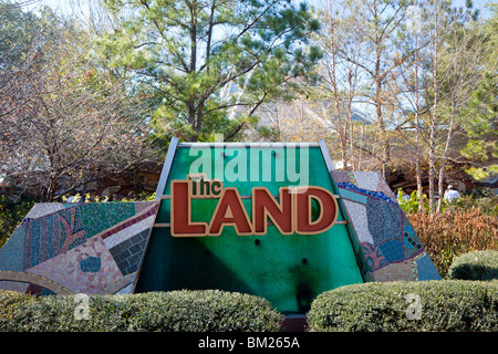 Kissimmee, FL - Jan 2009 - Ingresso segno a terra attrazione nel parco Epcot del Walt Disney World Center Foto Stock