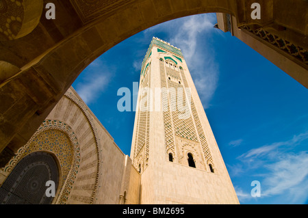 Moschea Hassan II, Casablanca, Marocco, Africa Settentrionale, Africa Foto Stock