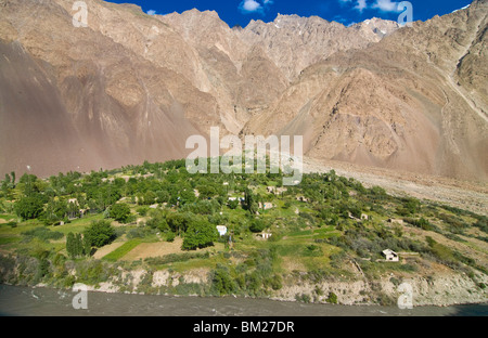 Insediamento nella valle Bartang, in Tagikistan, in Asia centrale Foto Stock
