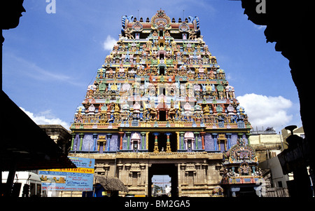 Tempio di Srirangam, Trichy, Tamil Nadu, India Foto Stock