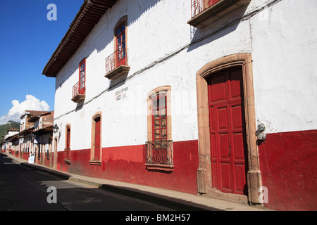 Architettura coloniale, Patzcuaro, Patzcuaro Michoacan, stato, Messico Foto Stock