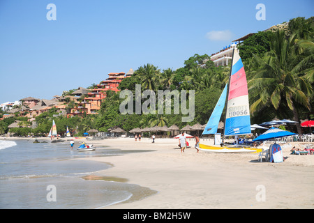 Playa La Ropa, Oceano Pacifico, Zihuatanejo, Guerrero membro, Messico Foto Stock