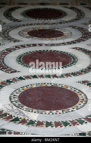 Pavimento in marmo e alla basilica di San Clemente, Roma, lazio, Italy Foto Stock