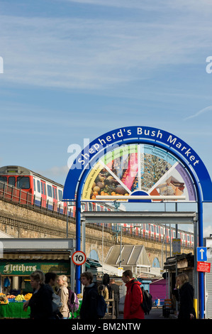 Shepherds Bush Market, W12, London, Regno Unito Foto Stock