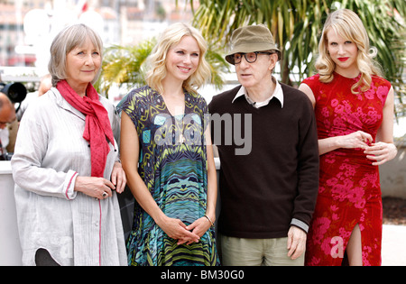 GEMMA JONES Naomi Watts WOODY ALLEN LUCY PUNCH si incontrerà un TALL DARK STRANGER PHOTOCALL Palais des Festivals Cannes FRA Foto Stock