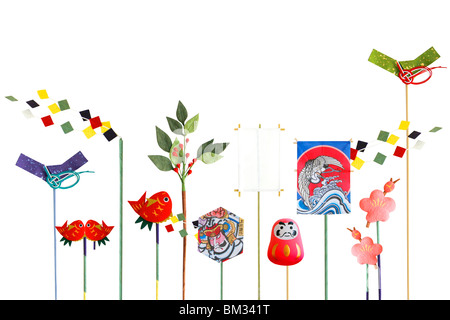 Anno nuovo ornamenti Foto Stock