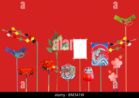 Anno nuovo ornamenti Foto Stock