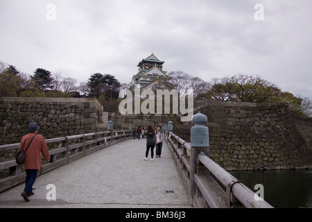 Il Castello di Osaka, Osaka, Giappone Foto Stock