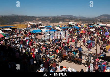 Mercato di animali a San Francisco El Alto, Guatemala. Foto Stock