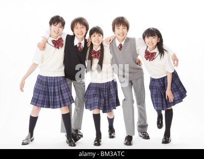 Junior studente di scuola superiore Foto Stock