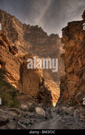 Wadi Ghul Al Dakhiliyah regione Oman Foto Stock