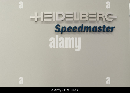 Heidelberg Speedmaster sheetfed stampa offset Foto Stock