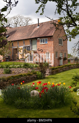 Regno Unito, Inghilterra, Herefordshire, Aylton, Corte Agriturismo, storica ex Manor House Foto Stock