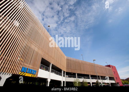 A quattro piani Multi-Storey Parcheggio Auto Foto Stock