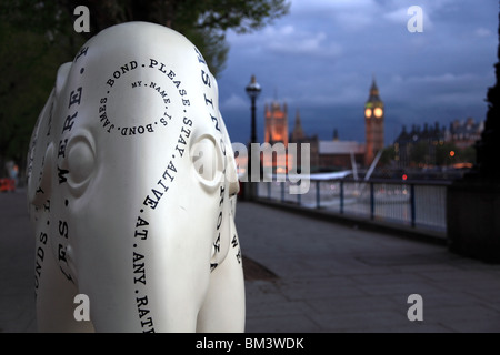 Elephant Parade Southbank, London, Regno Unito Foto Stock