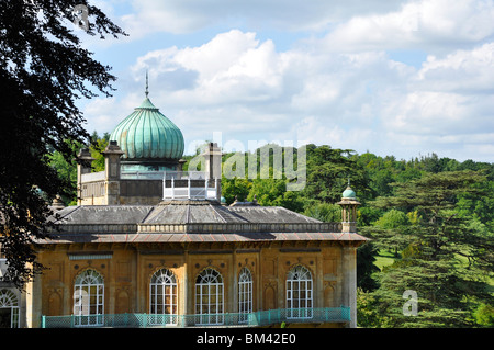 Casa Sezincote, con la sua cupola a cipolla e parco paesaggistico, Cotswolds, Goucestershire Foto Stock