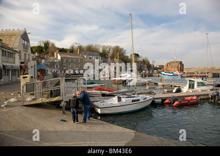 Il Porto a Padstow,Cornwall,Inghilterra Foto Stock