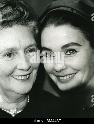 JEAN SIMMONS - UK film attrice (1929-2010) con la sua madre Foto Stock