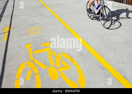 Bikeway sul ponte di buona volontà. Brisbane, Queensland, Australia Foto Stock